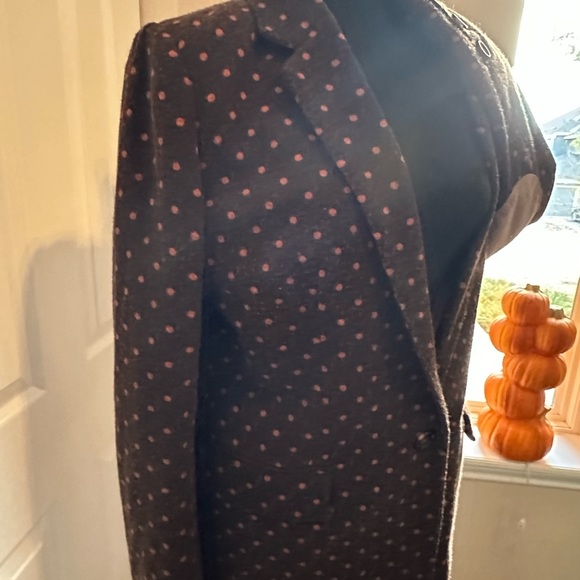 Wool like blazer w fashionable patches on sleeves - Picture 6 of 6